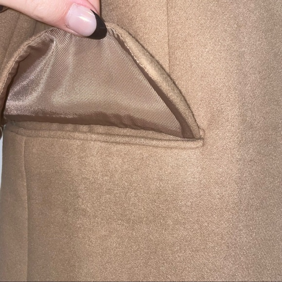 Oak + Fort camel trench coat LIKE NEW - Picture 3 of 6